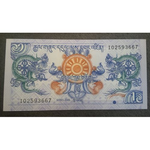 Billets De Banque 1 Nu Bhutan Série 2006 Neufs