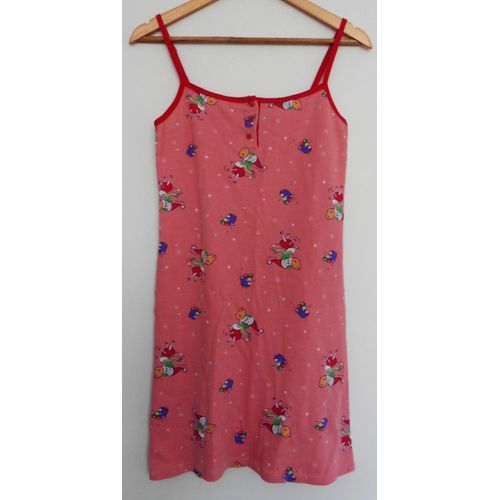 Nuisette Rose. Pinguins. Rennes. Etoiles. Coton. Taille 36