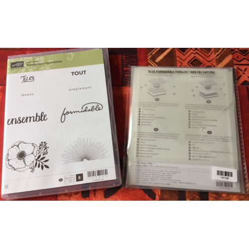 Stampin¿Up Lot Tu Es Formidable