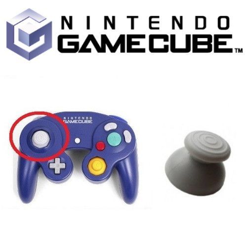 Bouton Pour Manette Game Cube Joystick Gris Stick Gris