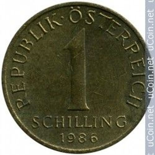 Pièce 1 Schilling 1986 Autriche