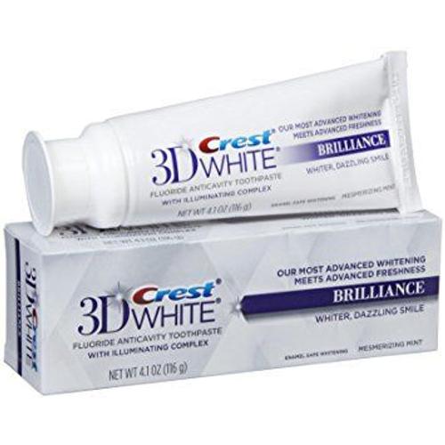Crest 3d White Brilliance, Enamel Safe Teeth Whitening Toothpaste, Mesmerizing Mint Flavor 4.1 Oz 