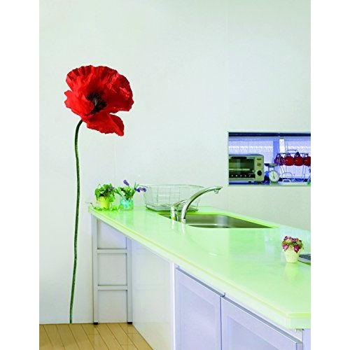 Plage 153901 Coquelicot Sticker Mural 169 Cm X 57,5 Cm