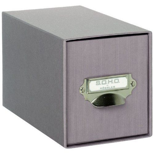 Rössler 1327452490 Boîte À Cd Avec Tiroir S.O.H.O. 26,1 X 14,3 X 15,8 Cm (Taupe) (Import Allemagne)