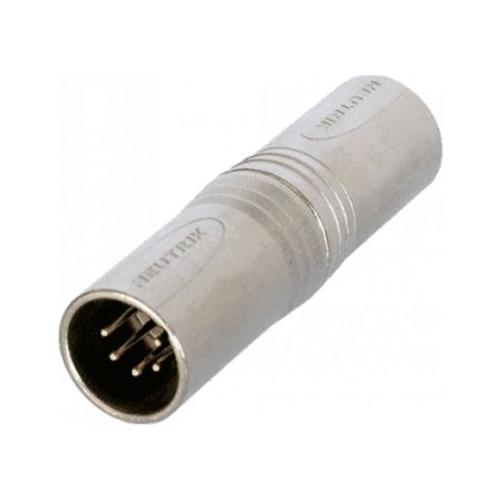 NEUTRIK - NA5MM - Adaptateur XLR mâle 5 broches vers XLR mâle 5 broches - Nickel