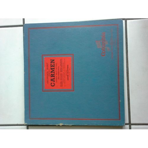 Coffret 3 33 Tours Georges Bizet Carmen Opéra En 4 Actes Enregistrement Integral