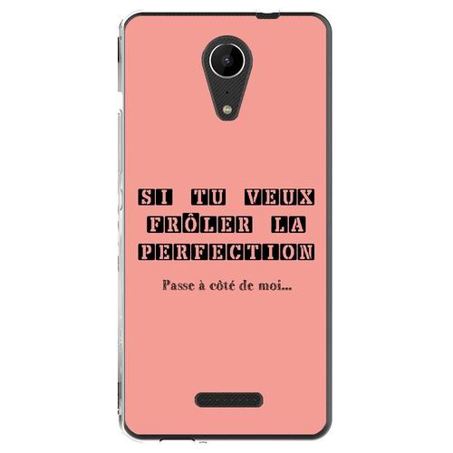 Coque Souple Pour Wiko Tommy 2 Avec Impression Motifs Frôler La Perfection Rose