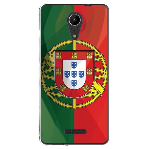 Coque Souple Pour Wiko Tommy 2 Avec Impression Motifs Drapeau Du Portugal