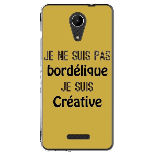 Coque Souple Pour Wiko Tommy 2 Avec Impression Motifs Je Ne Suis Pas Bordélique