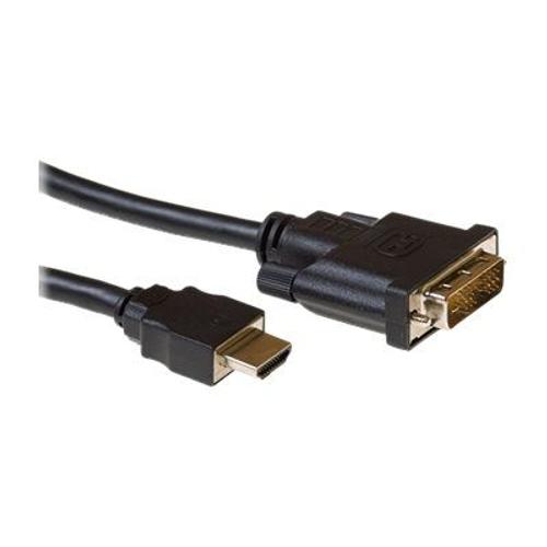 Ewent - Câble adaptateur - DVI-D mâle pour HDMI mâle - 2 m - noir