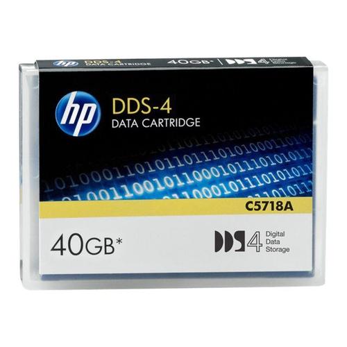 HPE - DDS-4 - 20 Go / 40 Go - pour StorageWorks DAT 40, DAT 72; SureStore DAT 40, 40e; Trade-Ready Mechanism DDS-4