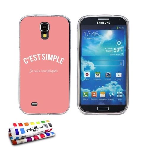 Coque Case Samsung Galaxy S4 " Je Suis Compliquee " Silicone Transparent Souple (Tpu)
