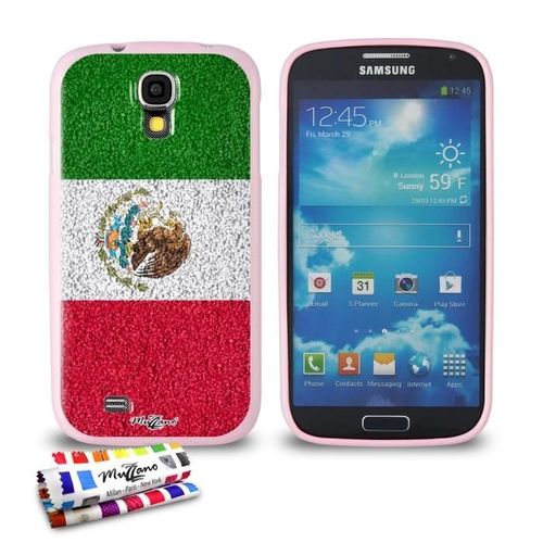 Coque Case Samsung Galaxy S4 "Drapeau Mexique " Silicone Rouge Souple (Tpu)
