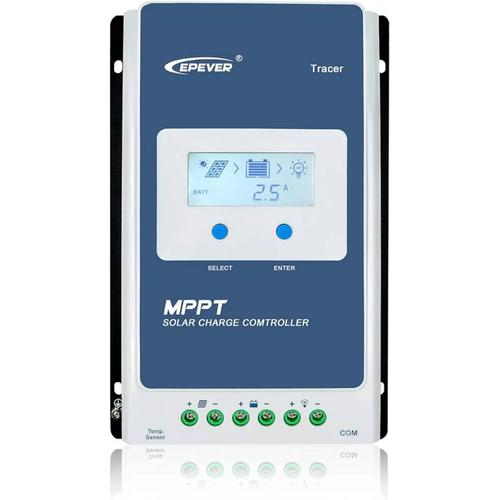 EPEVER MPPT contrôleur de charge solaire 40A 12V/24V Auto commune négatif de mise à la terre avec écran LCD Max PV 100 V Panneau solaire Régulateur de chargement