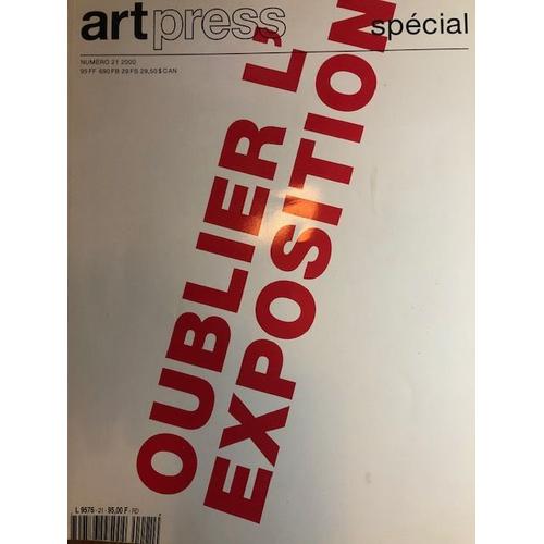 Art Press N° Special Oublier L'exposition