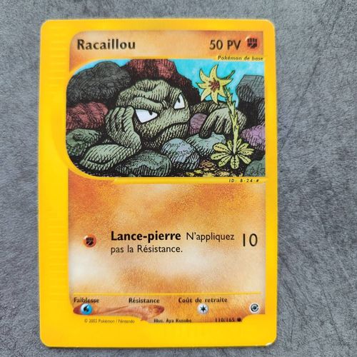 Carte Pokemon Racaillou 110/165 Set Expedition Fr