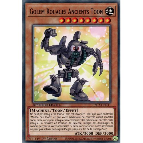 Golem Rouages Ancients Toon - Sgx1-Fri11 - Yu-Gi-Oh ! Commune