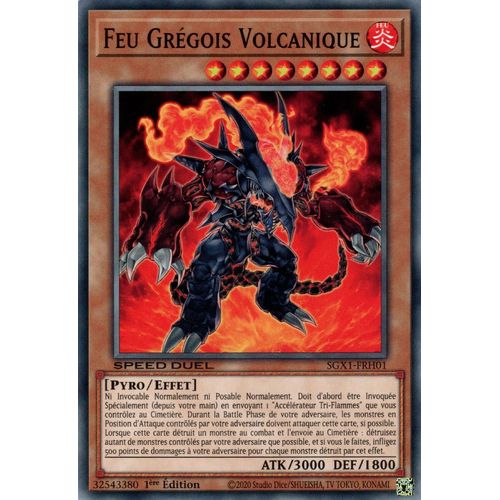 Feu Grégois Volcanique - Sgx1-Frh01 - Yu-Gi-Oh ! Commune