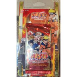 Sachet Blister Naruto Série 1, 8 Cartes Dont Une Carte Hologramme Très Rare Version Française Bandai