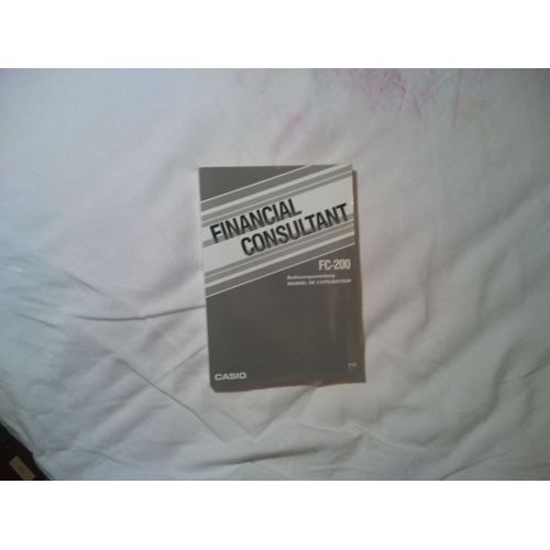Finaancial Consultant Fc-200 Manuel De L'Utilisateur