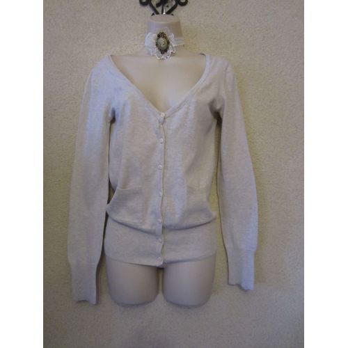 Gilet Écru Jennyfer T 38