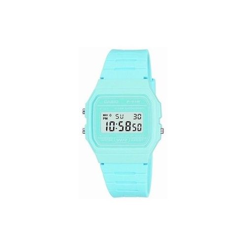 Montre Unisex Reloj Casio Digital Turquesa F-91wc-2aef