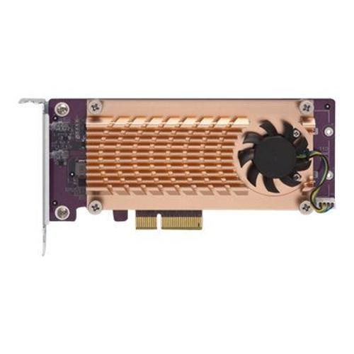 QNAP QM2-2P-244A - Contrôleur de stockage - PCIe - profil bas - PCIe 2.0 x4 - pour QNAP TS-1232, 1277, 253, 453, 473, 677, 832, 853, 877, 977, TVS-2472, 473, 673, 872, 873