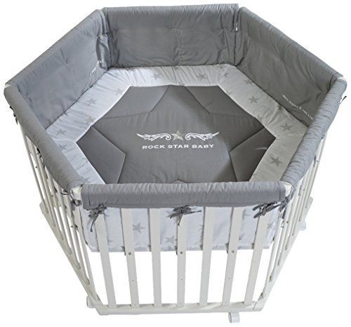 Parc Bebe Hexagonal Modulable En Bois 5 4m 6 Panneaux De 70x90 Cm Rakuten