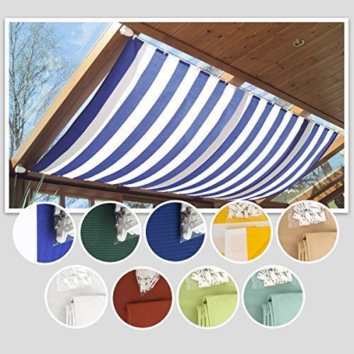 Voile Solaire Windhager Pour La Technique De Tension Des Câbles, Bleu Uni 270 X 140 Cm