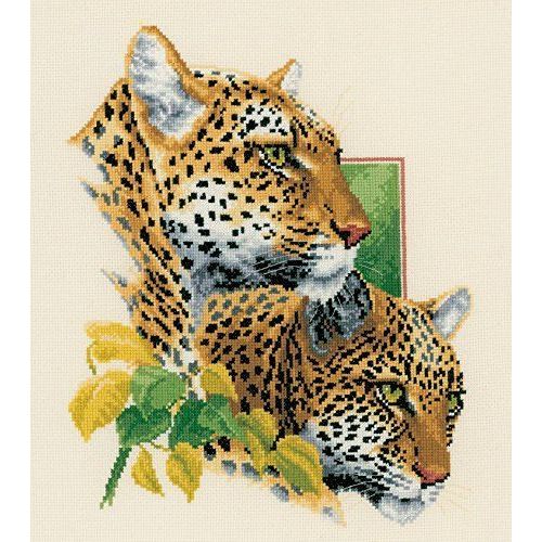 Vervaco, Kit Point De Croix Compté, Couple De Léopards, Multi-Couleurs