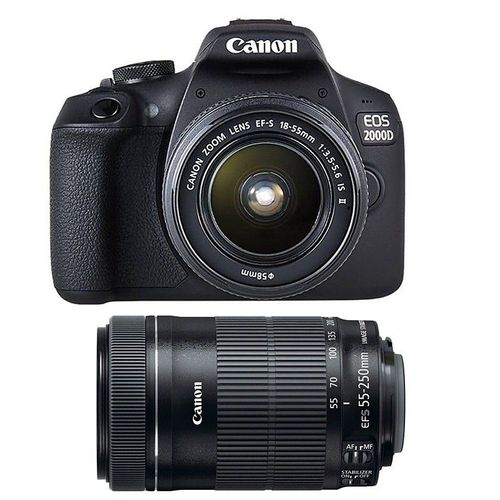 CANON EOS 2000D + 18-55 IS II + 55-250 IS GARANTI 3 ans