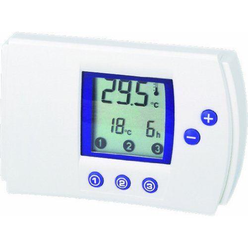 Electraline 59213 Thermostat hebdo digital Blanc