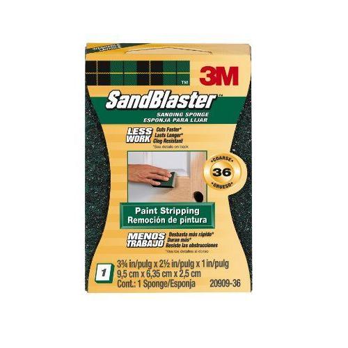 3M SandBlaster ponge de ponçage pour décapage de peinture Gros grain P36