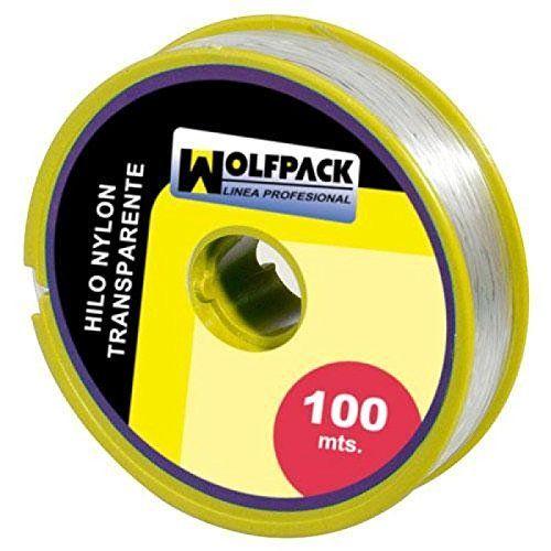 Wolfpack 16010360 Bobine de fil de nylon 100m x 1mm Transparent