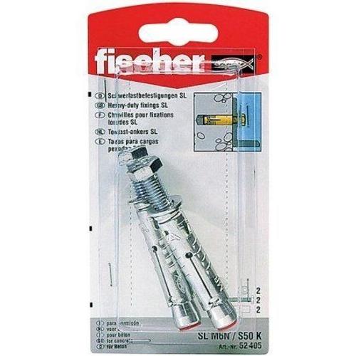 Fischer 52409 Lot de 2 chevilles d'ancrage type TA M8 S/10 K