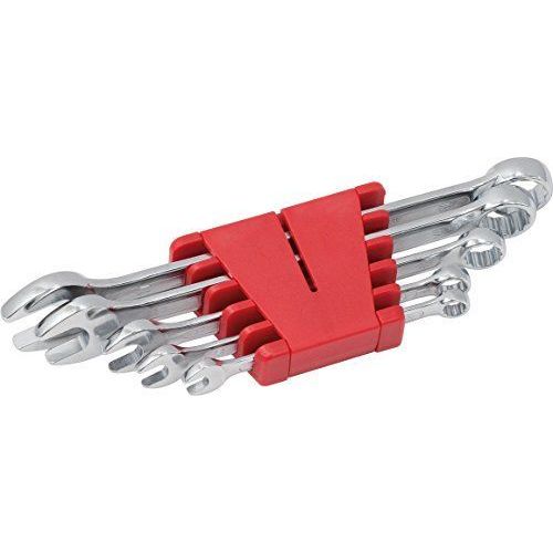 KS Tools 517.0045 Lot de 8 clés plates et clés métriques en coffret