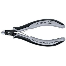 Knipex 79 02 120 ESD Pince coupante de coté ESD pour l'électronique 115 mm