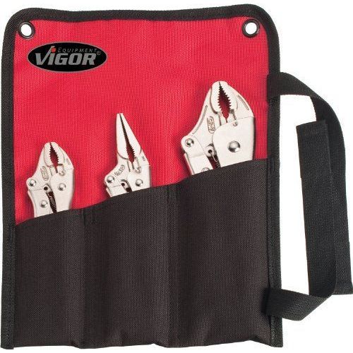 Vigor V1808 Jeu de pinces-étaux en trousse souple