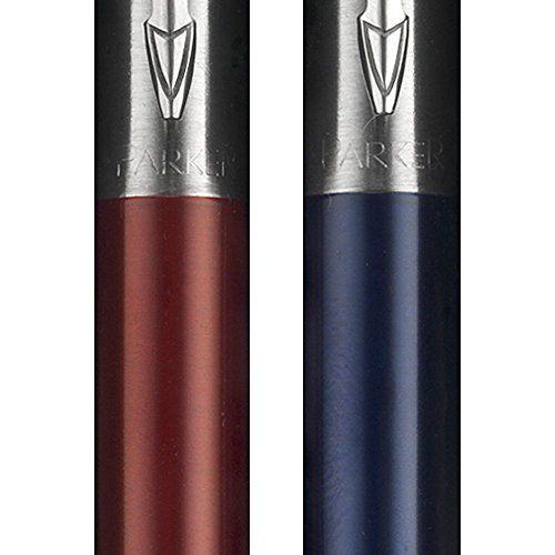 Parker -2033154- Jotter London Duo Discovery Pack: Stylo Bille Rouge Kensington Et Stylo À Encre Gel Bleu Roi