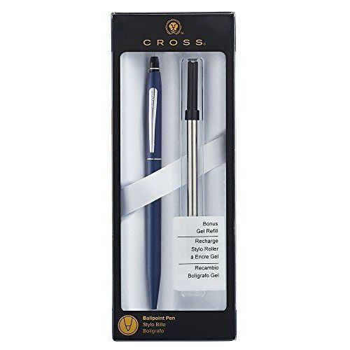 A. T. Cross Stylo Bille Cross Click Vernis Bleu Marine, En Boite De De Self Serve