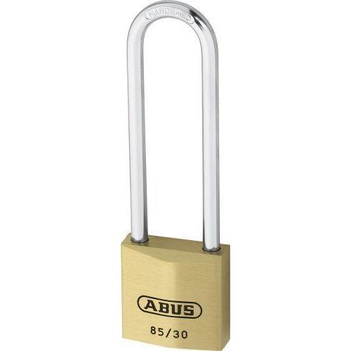 Abus 04720 Cadenas en laiton à anse longue Système clé unique 402 65 mm