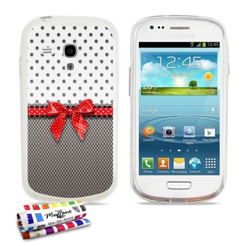Coque Case Samsung Galaxy S3 Mini " Pin Up " Silicone Transparent Souple (Tpu)
