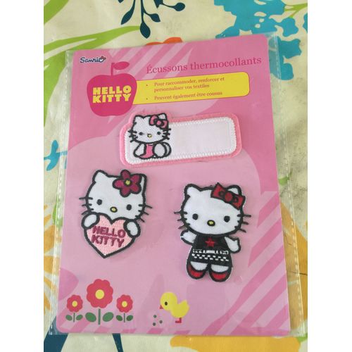 Pochette Écusson Patch Thermocollants Ou A Coudre Hello Kitty