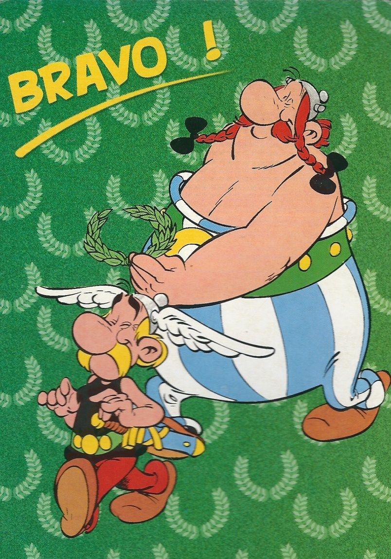 Carte Postale Asterix Et Obelix Bravo Goscinny Uderzo Rakuten