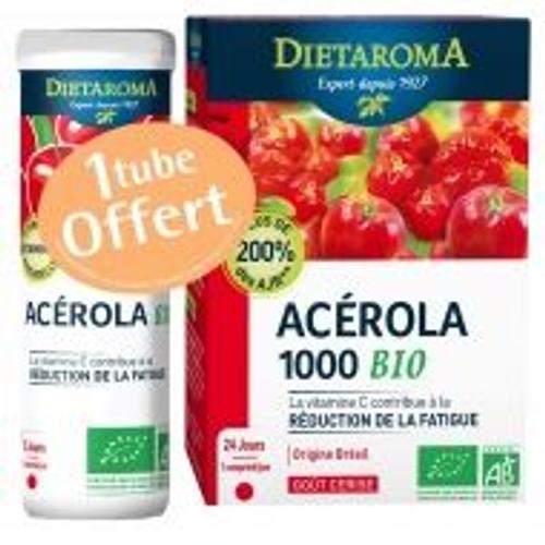 Acerola 1000 Bio Cerise - 36 Comprimes Dietaroma 