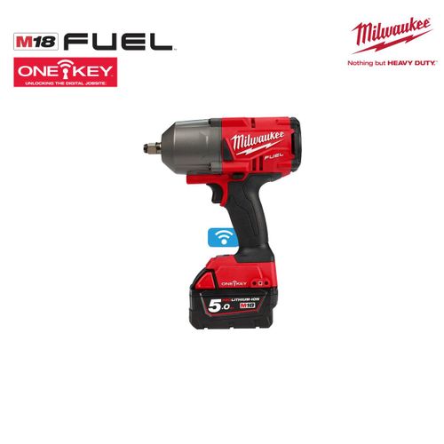 Boulonneuse à chocs MILWAUKEE FUEL One Key M18 ONEFHIWF12-502X - 2 batteries 18V 5.0Ah - 1 chargeur M12-18FC 4933459727