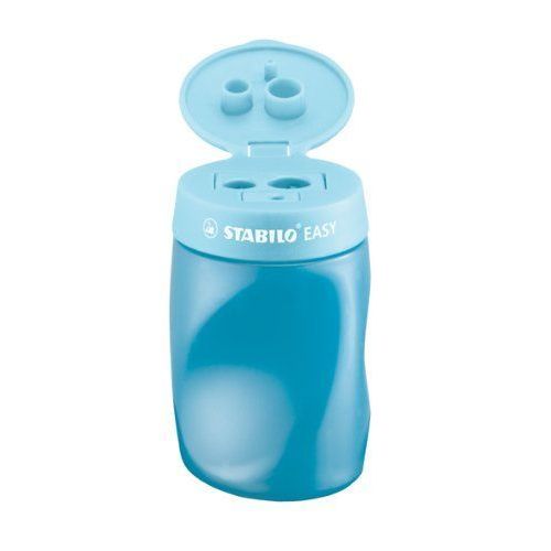 Stabilo 4502/2 Lot De 6 Taille-Crayons Ergonomiques Easy Sharpener Pour Droitier Bleu Import Allemagne