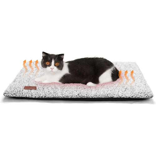 Tapis Chauffant Pour Chat Coussin Chauffant Chat Couverture Auto Chauffant Sans Électricité Panier Chat Tapis Thermique Pour Chat Et Petits Chiens Lavable 74 X 47 Cm