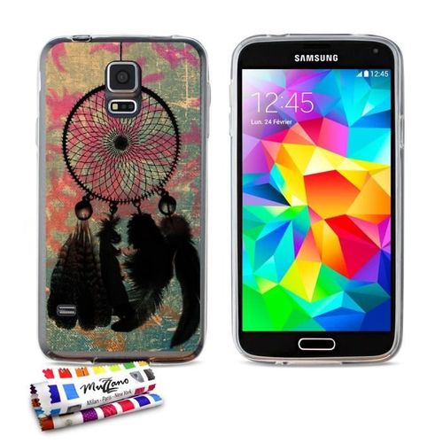 Coque Case Samsung Galaxy S5 " Attrape-Reves " Silicone Transparent Souple (Tpu)