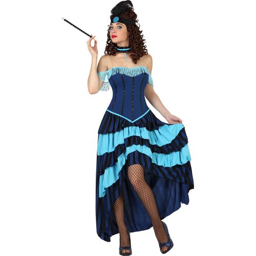 Déguisement Cabaret Années 20 Bleu Femme M / L